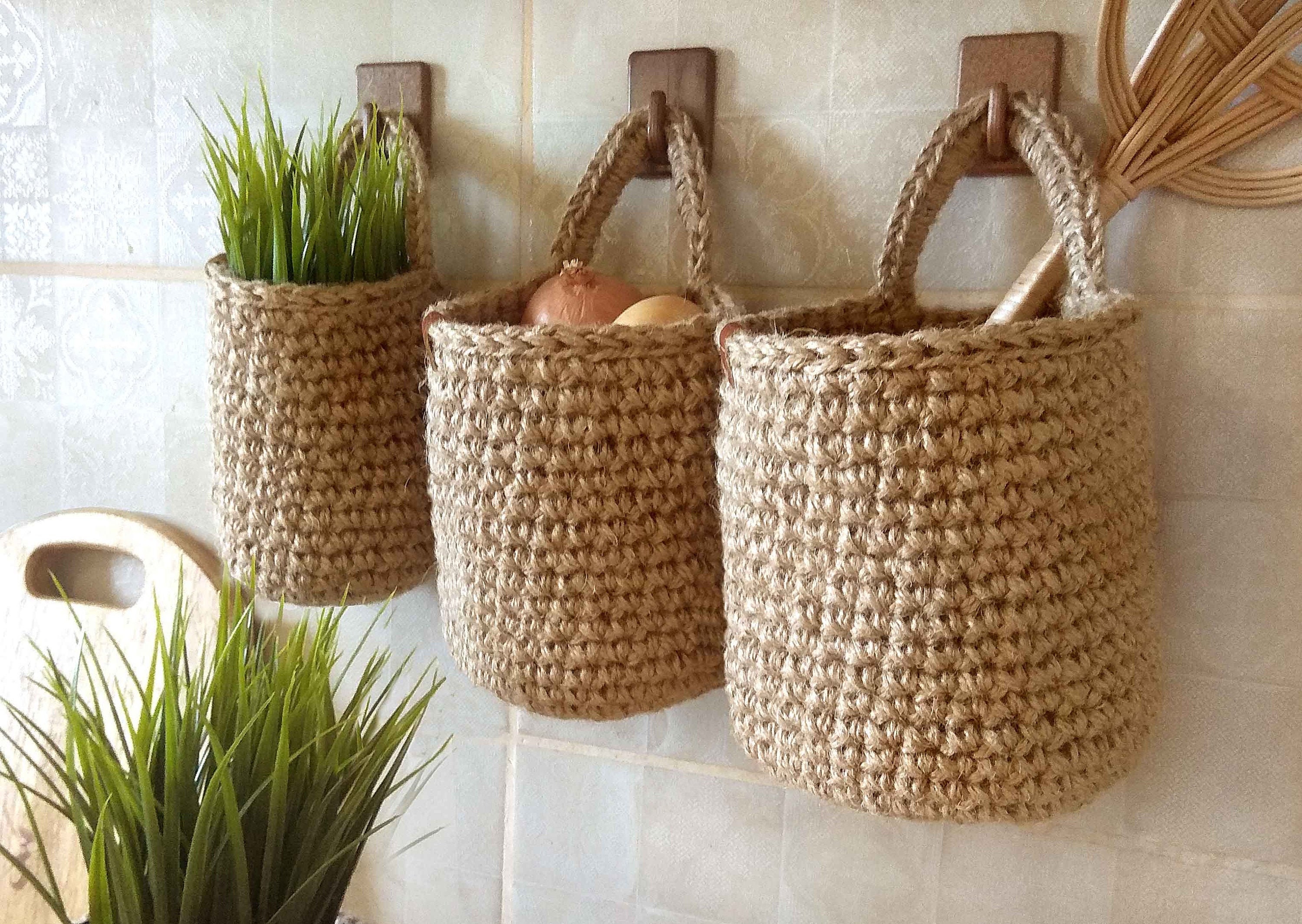 Hanging wall baskets Vegetable baskets Hanging fruit baskets Etsy