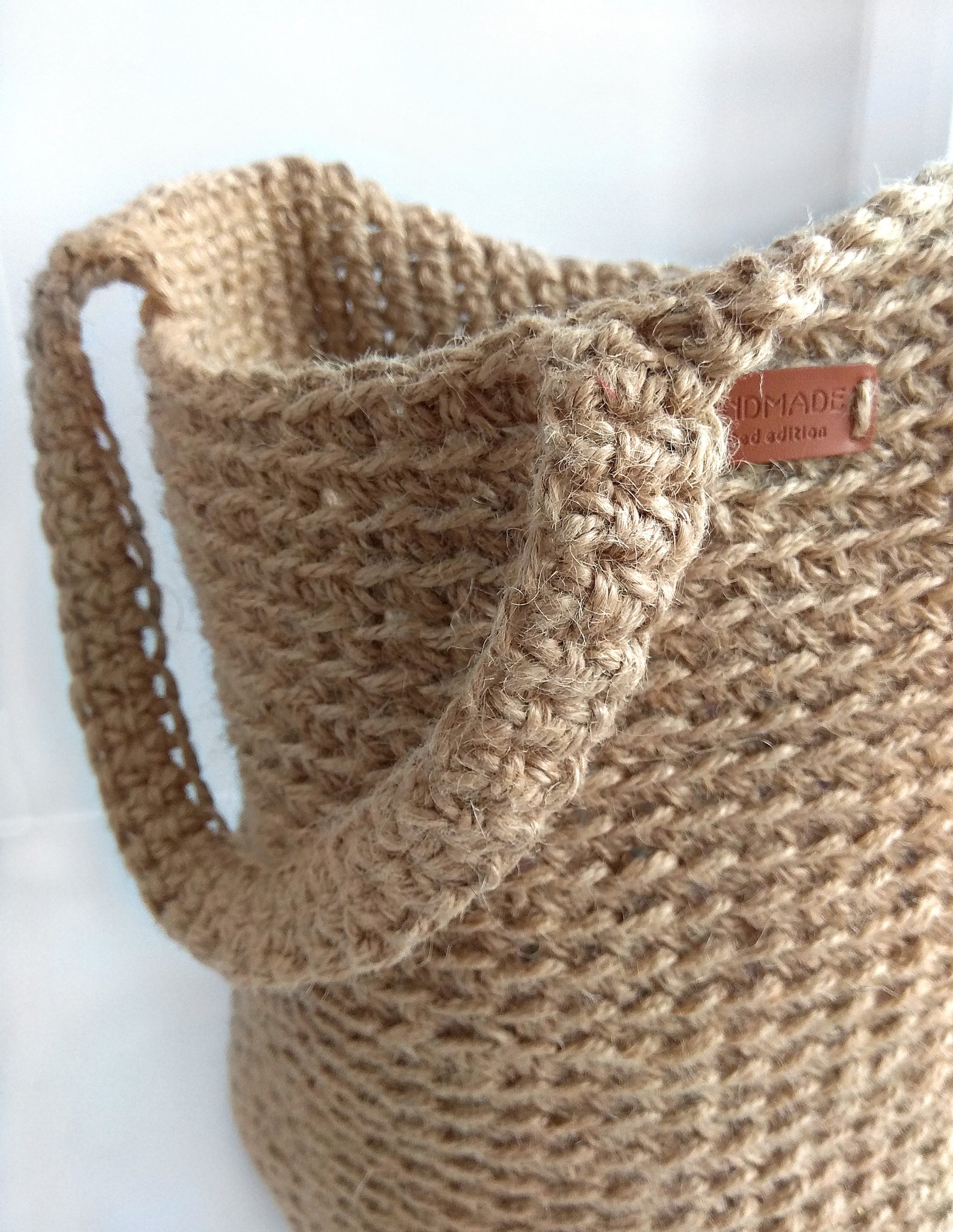 Large Jute Bag Crochet Market Bag Large Shopper Bag Crochet Etsy