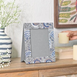 Cornice per foto in carta fatta a mano, cornice naturale regalo personalizzata, carta riciclata, regali fatti a mano, regalo per lei, madre, sorella, cornice stampata