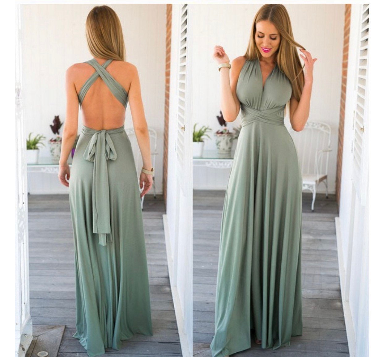 convertible maxi dress