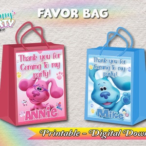 Favor Bag - Blues Clues e Magenta - Solo download digitale - Entrambi - Favor Bag - Blues Clues e Magenta