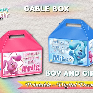 Blues Clues and Magenta Gable Box - Boy and Girl - Only DIGITAL DOWNLOAD for Gable Box - Blues Clues and Magenta