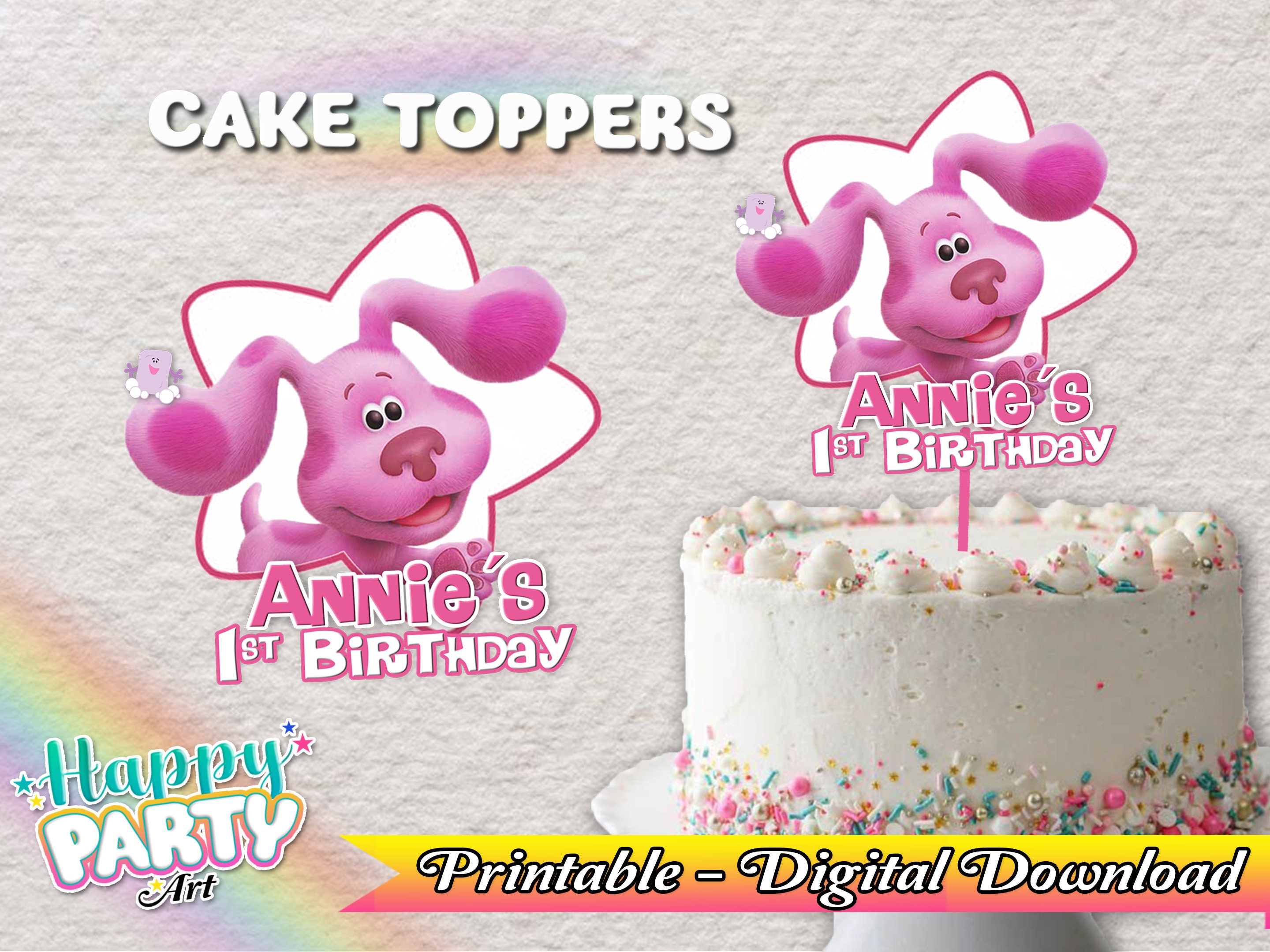 Blues Clues Cake Topper Blues Clues Birthday Blues Clues 42% OFF