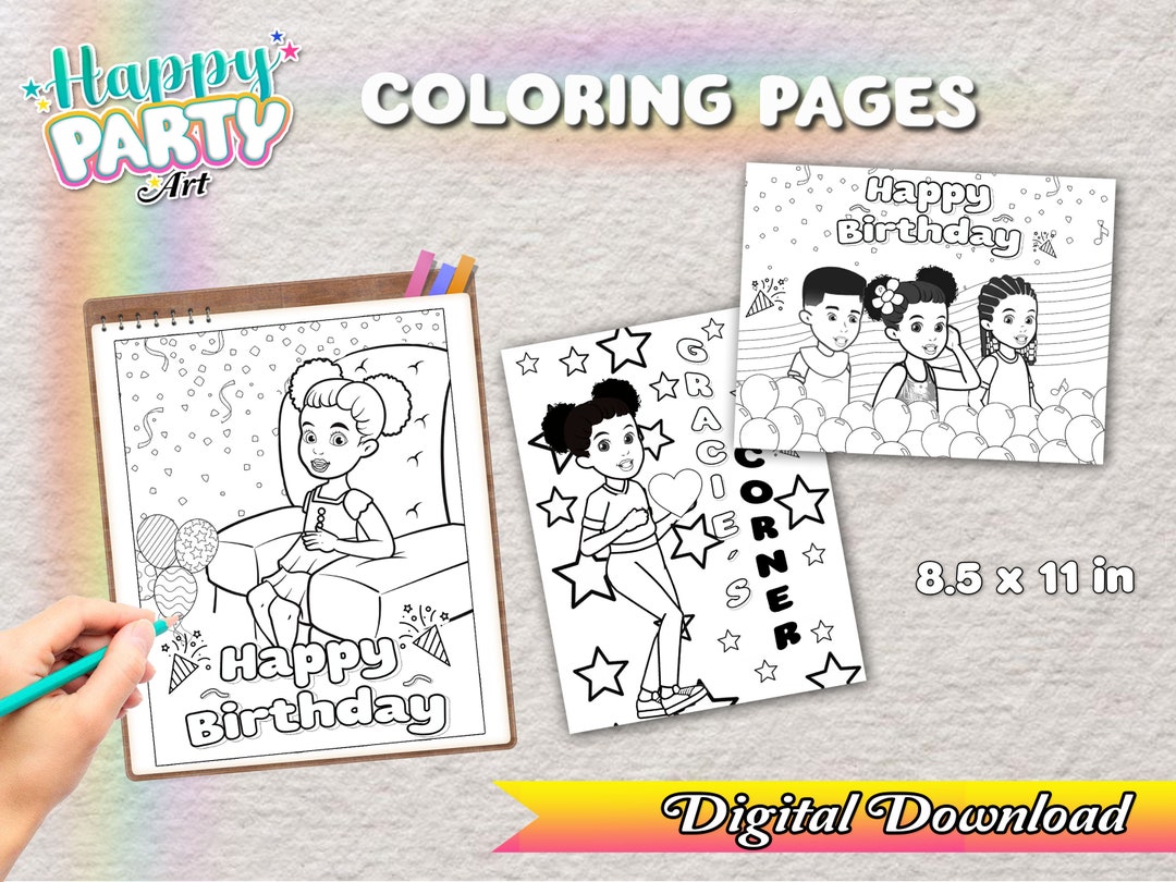 3 Pack Gracies Corner Coloring Pages INSTANT DOWNLOAD - Etsy