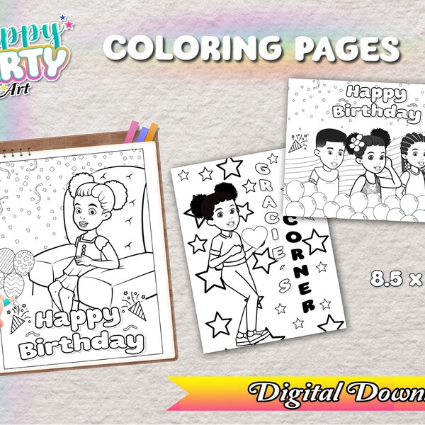 Gracies Corner Coloring Pages - Etsy Israel