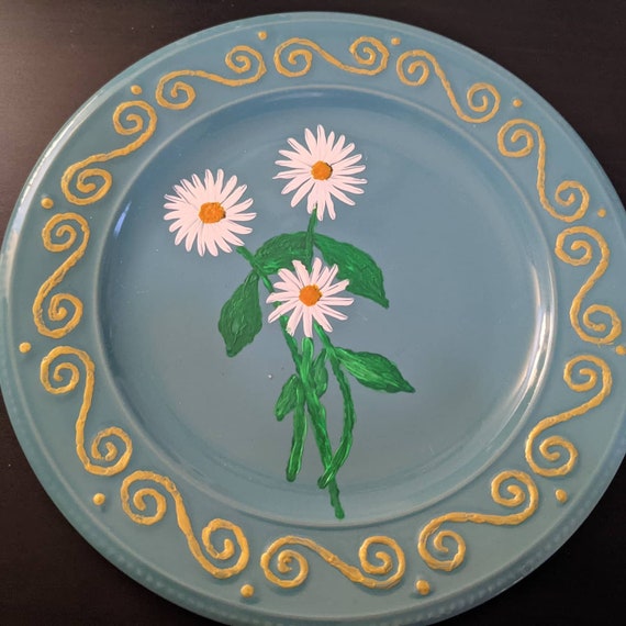 Hand Painted Decorative Plates Etsy