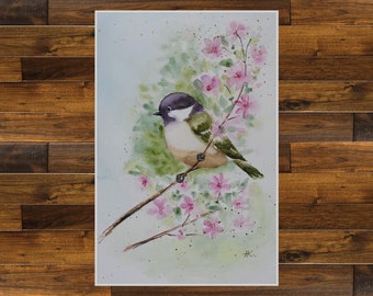 Fine Art Print from Original Bird Watercolor Painting