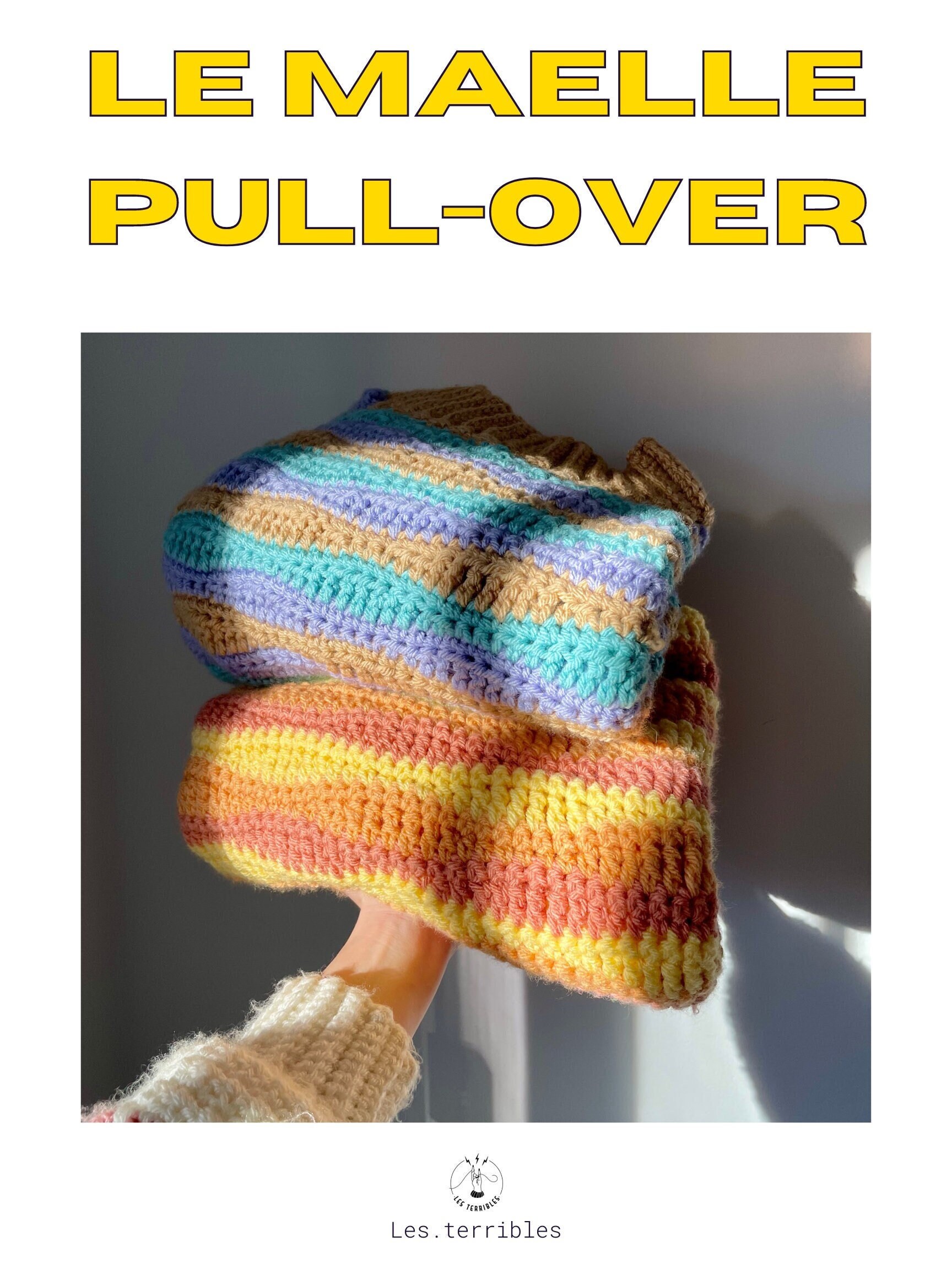 Le Maelle Pull Over Patron au crochet version francesa Etsy Mexico