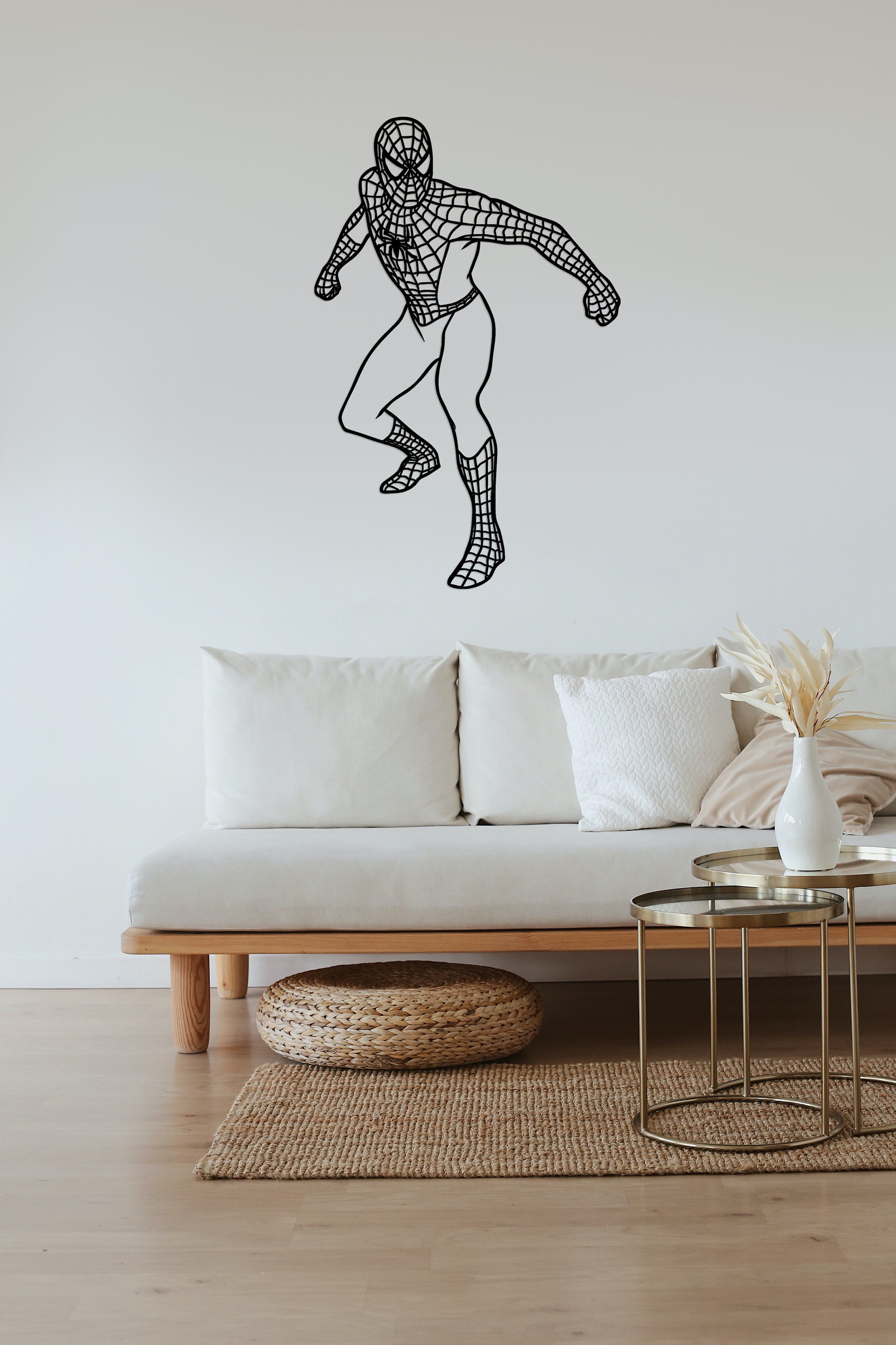 Spider Man Wall Art Spiderman Wall Decor Metal Sign Art Etsy