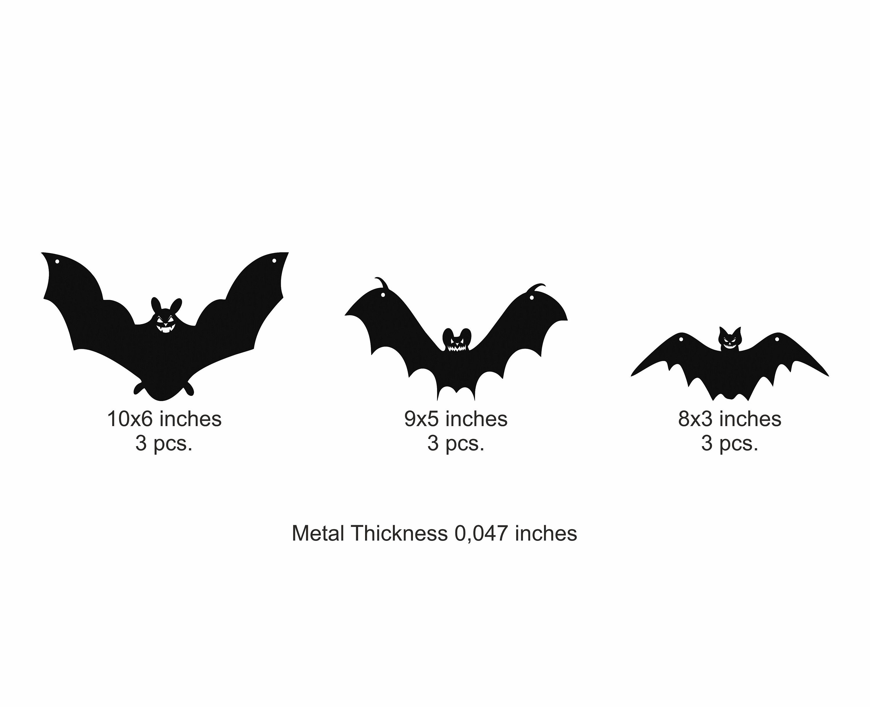 Bat Metal Wall Art, Halloween Scary and Cute Bats , Halloween Bat Door