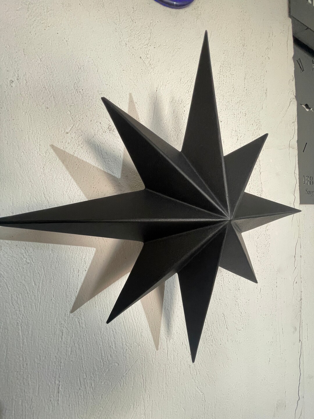 3D Metal Wall Art , North Star Metal Art, Decorative Metal Sculpture
