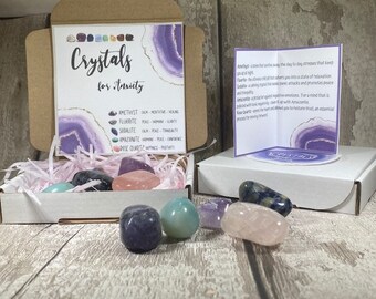 Crystals For Anxiety and Stress Relief, Anxiety and Stress Relief Gemstones, Crystal Set For Anxiety Support, Stones For Wellbeing