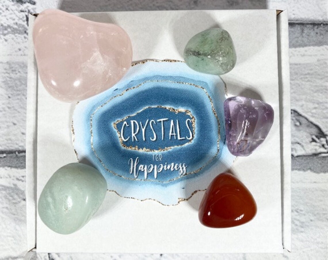 Healing Stones For Happiness Crystals For Happiness Etsy