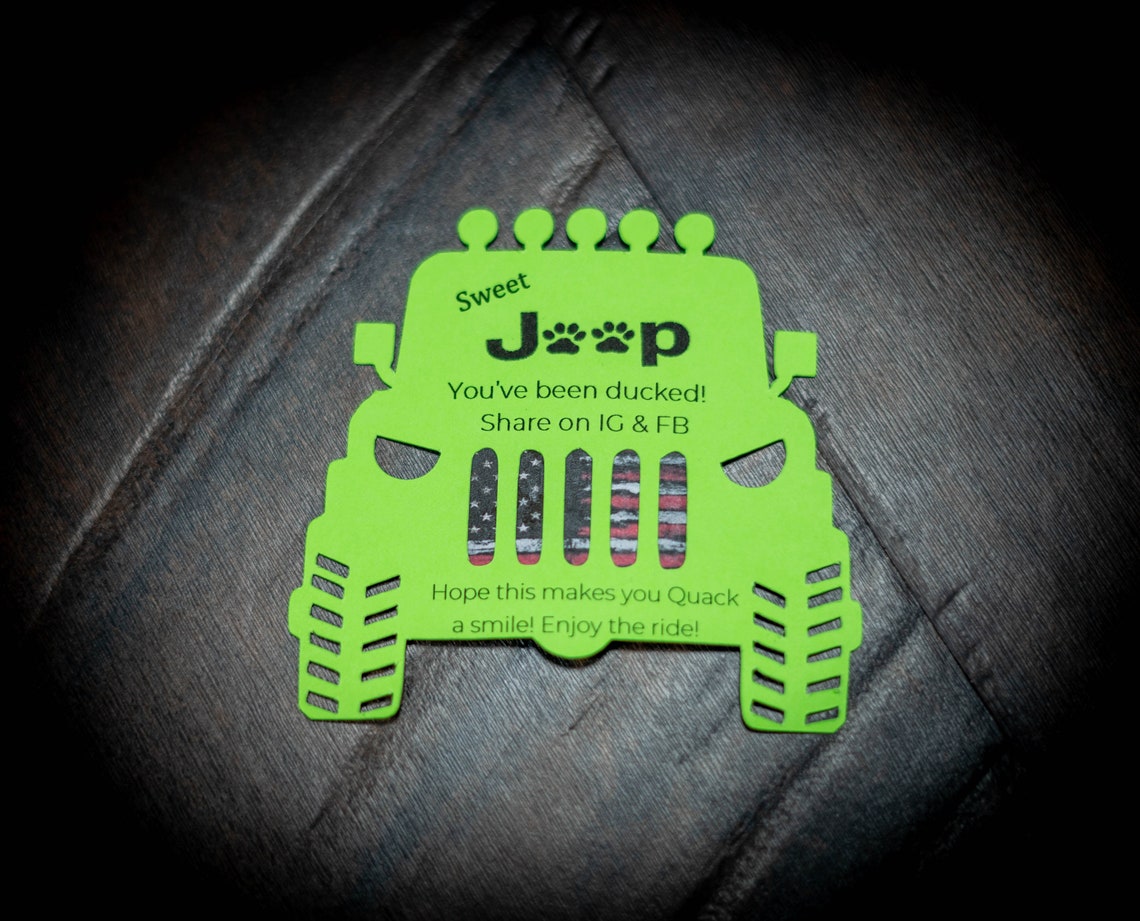 Jeep Duck Tags Card Stock | Etsy