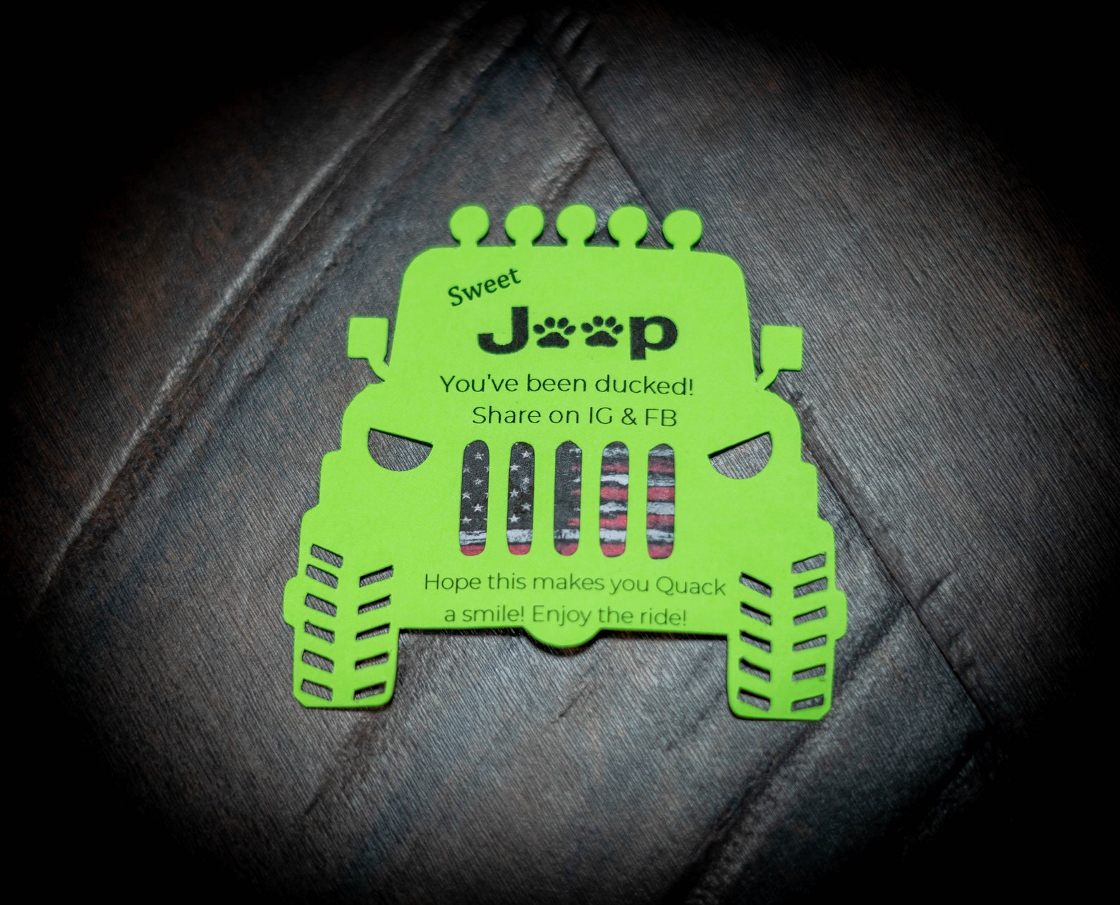 Jeep Duck Tags Card Stock | Etsy