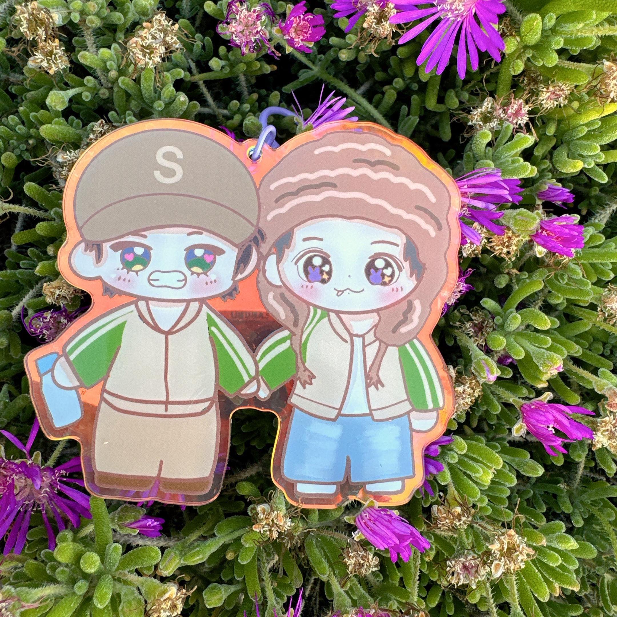 JungKook アニメ風キーホルダー Taekook Taehyung Jungkook Rainbow Acrylic Keychain 2026 | BTS