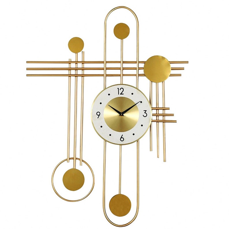 80cm Extra Large Gold Wall Clock Wall Decor luxury Glam Etsy