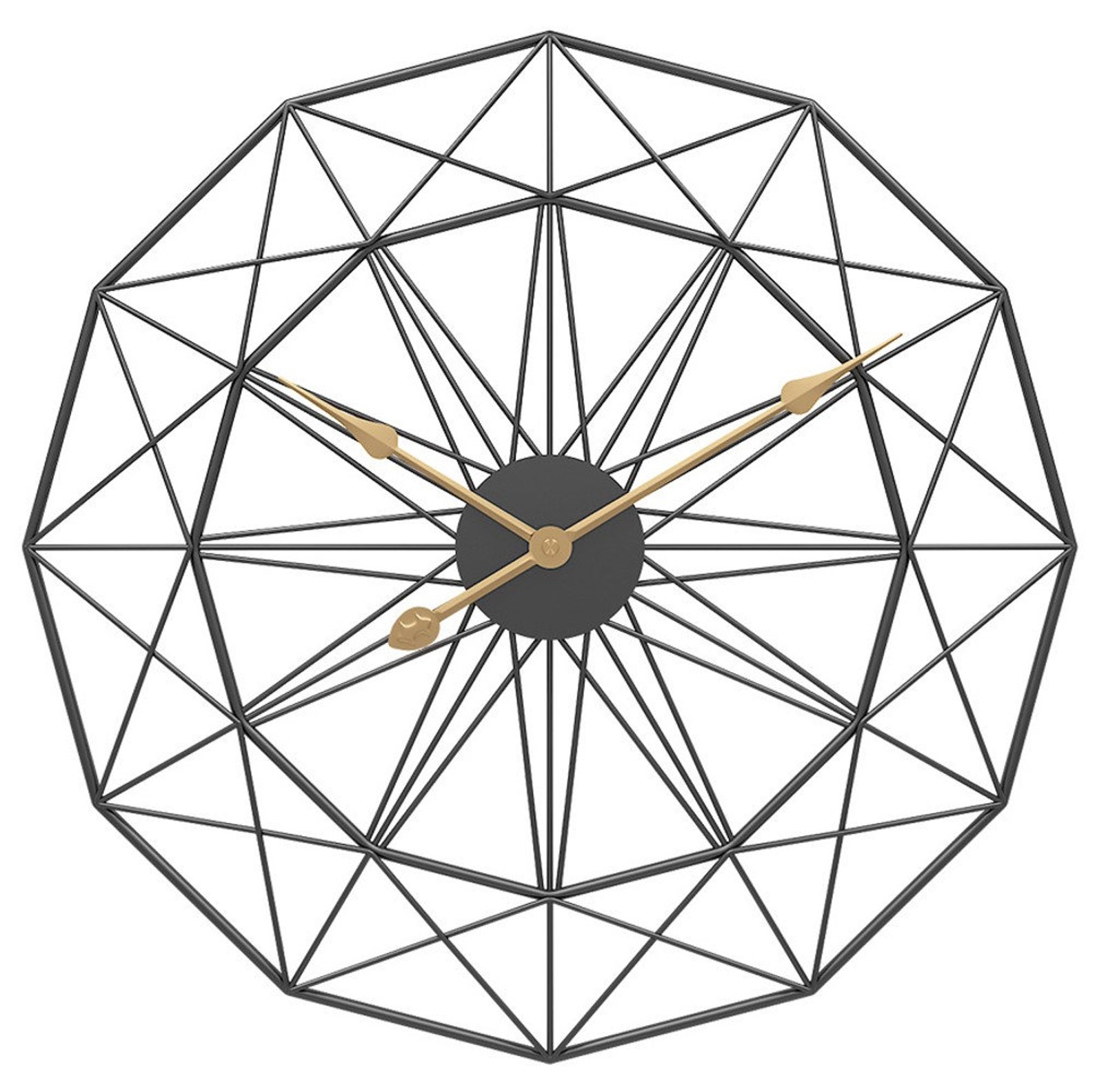 Modern Sunburst Starburst Wall Clock Geometric Wall Clock Etsy UK