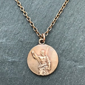 Saint Andrew Solid Bronze Necklace