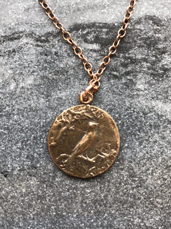Saint Cecilia Solid Bronze Necklace - Etsy
