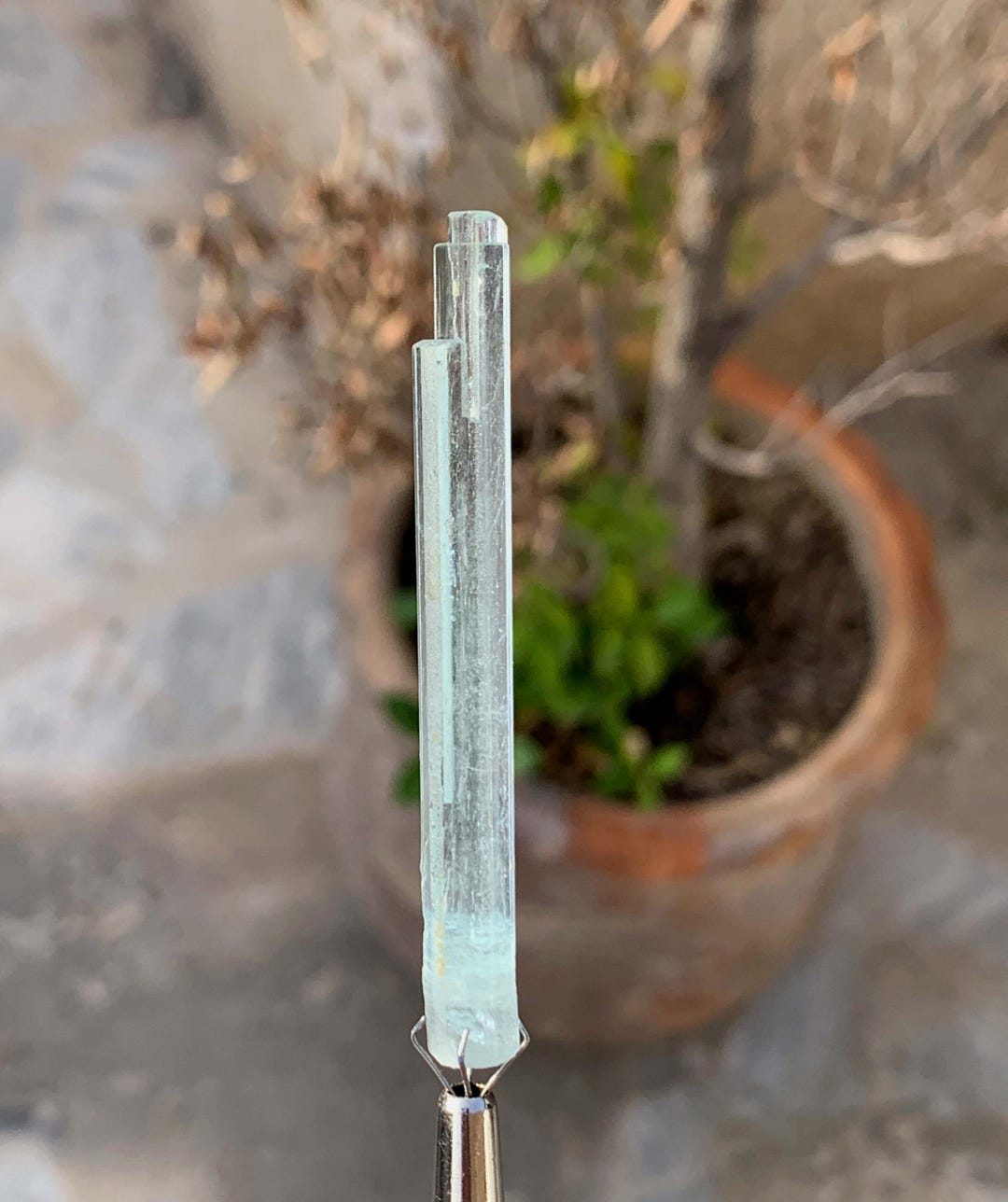 Stepwise Terminated Natural Aquamarine Crystal From Shigar Valley ...