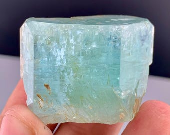 Gemmy Blue Aquamarine Crystal From Shigar Valley Pakistan - 46 Gram