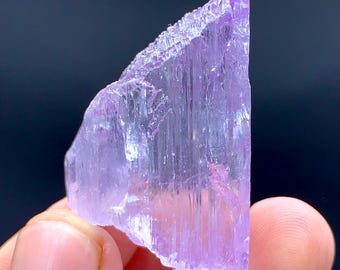 Terminated Sweet Pink Natural Fluorescent Kunzite From Afghanistan - 40 Gram