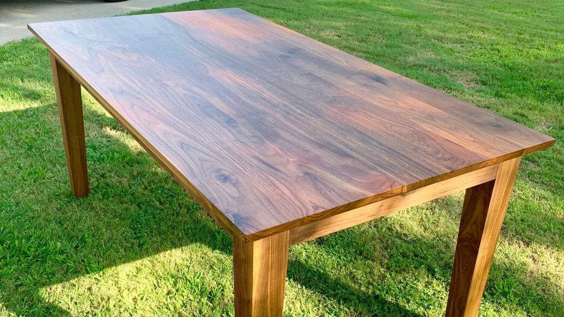 Walnut Dining Room Table Digital Woodworking Plans PDF Etsy