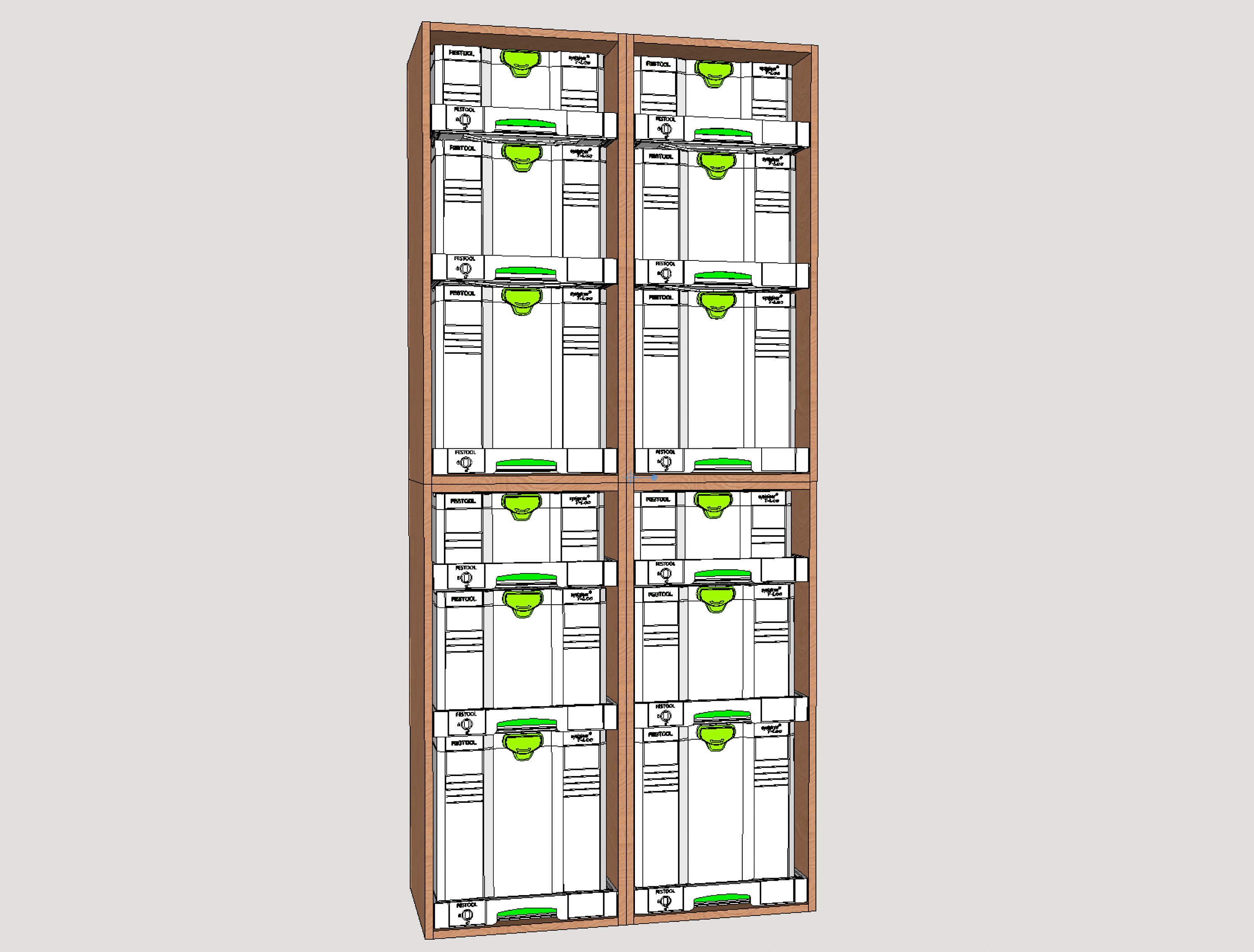 Festool Systainer Storage Cabinet Plans - PDF Plans and Cut Lists - Etsy