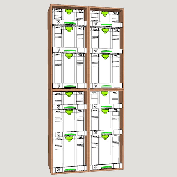 Festool Systainer Storage Cabinet - SketchUp File