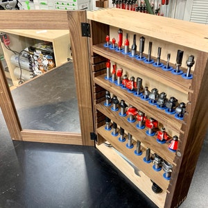 Router Bit Storage Cabinet - PDF Woodworking Plans - Digital Woodworking Plans