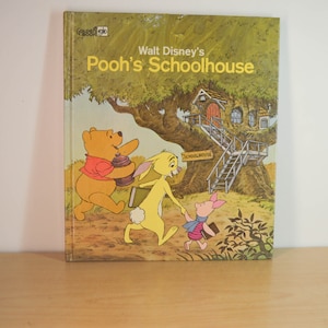 Pooh&#39;s Schoolhouse - Walt Disney Golden Book - Large Hardcover - Vintage 1978