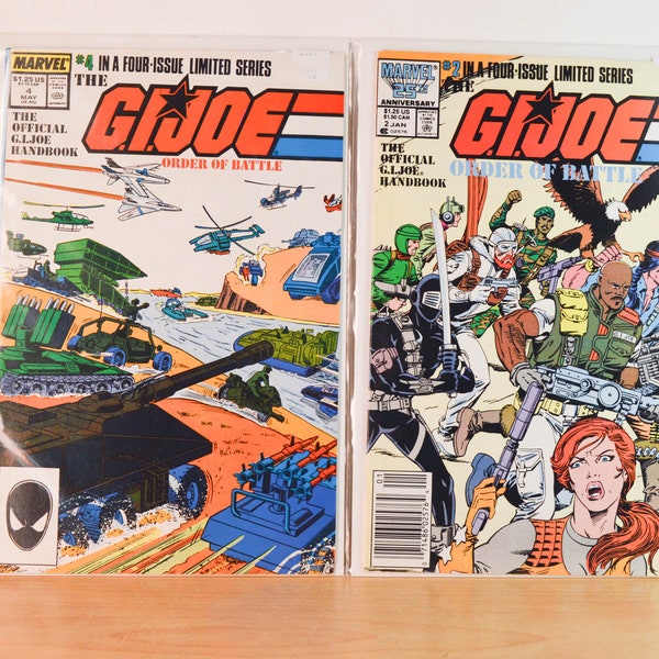 G.I Joe Comics - Choose From List - Order of Battle , Special Missions, Snake Eye , Year Book - Vintage