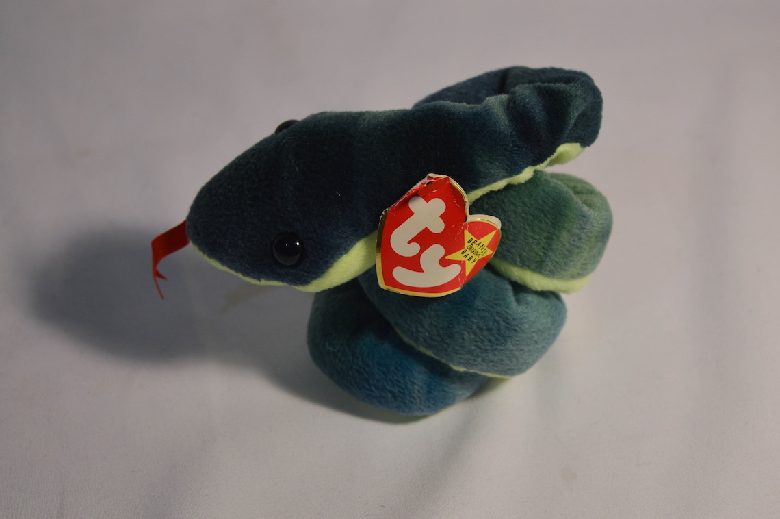 TY Beanie Baby / Hissy the Snake / Vintage / Great Condition / - Etsy