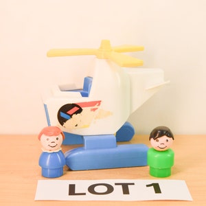 Fisher Price Little People Mixed Toy Lots - 1960's -70's Vintage Figurines and Vehicles - Choose From List ! - Plastic