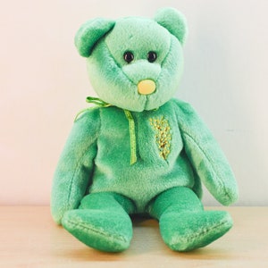 TY Beanie Baby / Wattlie Green Bear Australian Exclusive / Vintage / Super Zustand / Normale Größe 2001