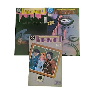 Underworld Comics Lot of 3 | #1,#2,#4 | DC Comics | Vintage 1987-88