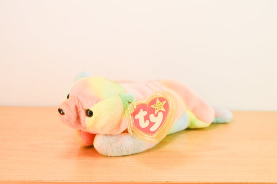 TY Beanie Baby Sammy Rainbow Bear 1999 Very Good Condition With Tags Etsy UK