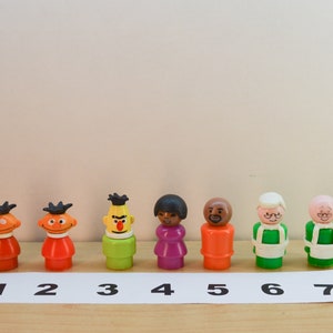 Sesame Street Little People Figures - Choose From List - Vintage 1970&#39;s