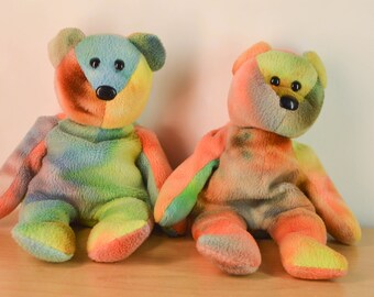 Rainbow Ty Bear | Etsy Canada