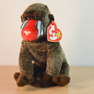 TY Beanie Baby Cheeks Baboon Plush - Vintage Collectible