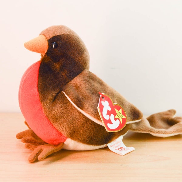 TY Beanie Baby / Early Bird The Robin / Vintage / Great Condition / Regular Size 1998