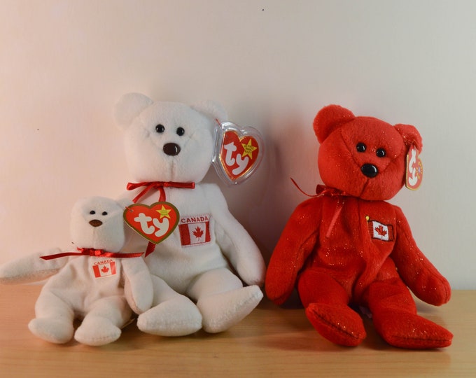 TY Beanie Baby / Canada Bears / Maple / Pierre / Choose From Etsy