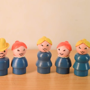 Fisher Price Little People Vintage Figures - Lot of 5
