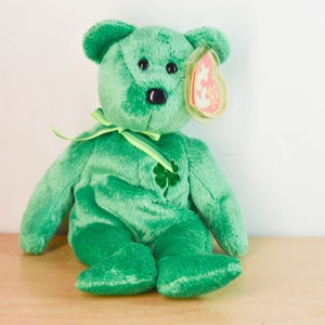 TY Beanie Baby / Dubline St. Patricks Day Green Bear / Vintage / Great condition / Regular size 2002