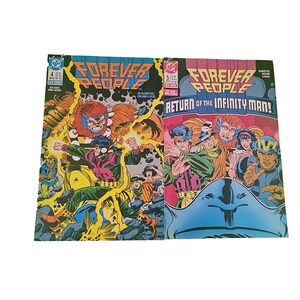 Forever People Comics Lot of 2 | #4 & #5 | DC Comics | Vintage 1988