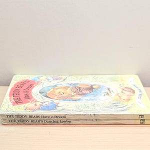 The Teddy Bears Adventure Books - Lot of 2 Board Books - Tormont Vintage 1992