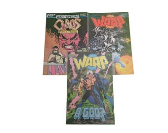Warp Comics Lot of 3 | #1,#17,#18 | First Comics | Vintage 1984