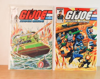 G.I Joe European Missions Comics - Choose From list - Marvel Hasbro - Vintage 1989