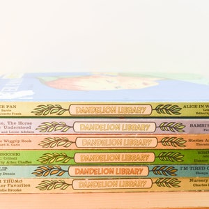 Vintage Flip Book Dandelion Library 1950&#39;s children books Lot of 6